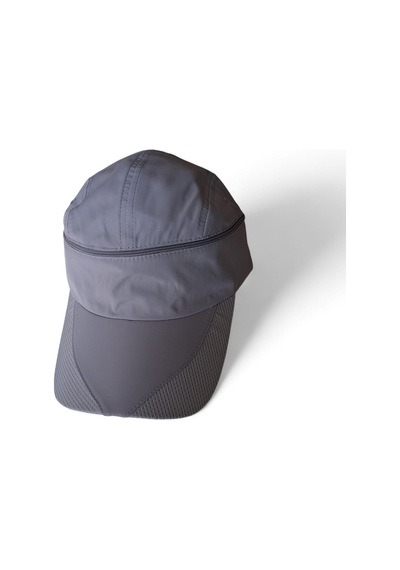 İldeşli Çift Kulanımlı Vizor Ve Spor Outdoor Cap Üskısmı Açılabilen İthal Şapka Gri