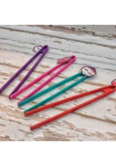 Silikon Kaplı Metal Mutfak Kızartma Mangal Barbekü Maşası Silikon Beyaz