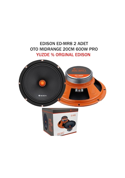 Edison Ed-Mr8 Profesyonel 20Cm Midrange Hoparlör 600Wat