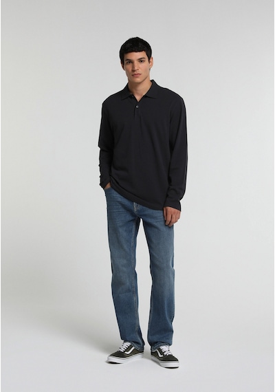 Colin's Colins Regular Fit Polo Yaka Düz Erkek Lacivert Uzun Kol Tişört Cl1082503 Q1.v2 Dnv Koyu Lacivert