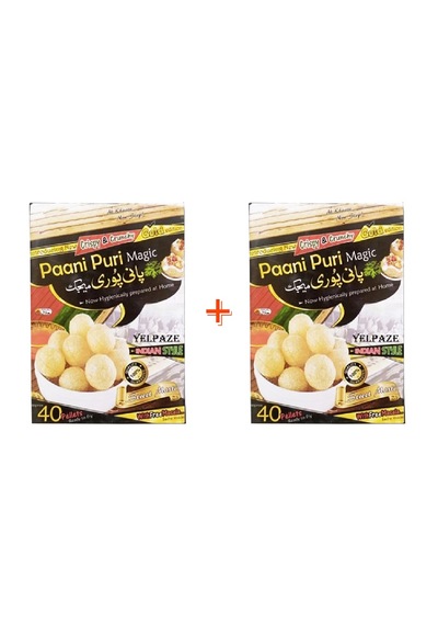 Yelpaze Hint Pani Puri Çıtır Hamur Topları 2 x 150 G