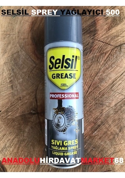 Selsil 500 Ml Sıvı Gres Yağ Sprey Gres Yağlayıcı Su Itici Yag