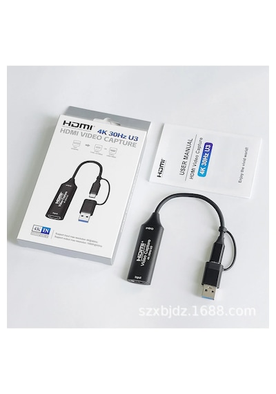 4k 30hz Hdmı Video Capture Card Usb 3.0 Ve Type-c Görüntü Yakalama Kartı