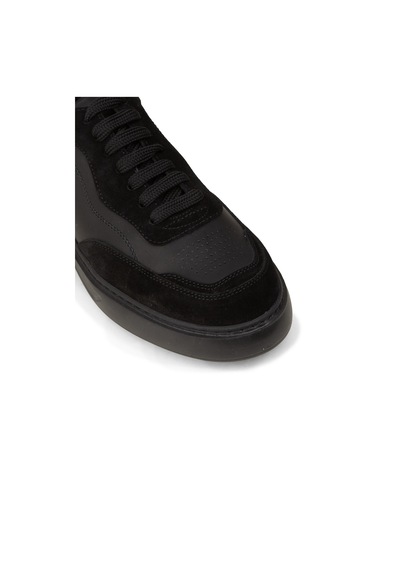 Deery Erkek Siyah Hakiki Deri Sneaker Ayakkabı - 02013msyhe01