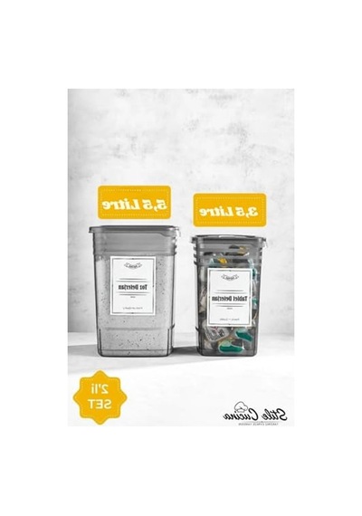 2'li Deterjan Saklama Kutusu, Mega Boy, 1x3,5 Litre Ve 1x5,5 Litre Kapasite 0