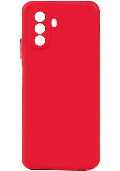 Huawei Nova Y70 Kılıf Zore Biye Silikon Kırmızı