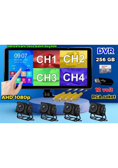 Dvr Telefon Ekran Yansıtma Dokunmatik Ekran 4 Ad Ahd 180'' Kamera