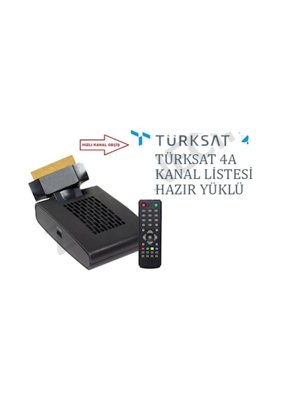 Türksat 4A Uyumlu Scart Skart Uydu Kumanda Göz Adaptör Set