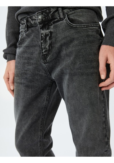 Koton Slim Fit Kot Pantolon - Brad Jean Siyah 5wam40100ıd Siyah