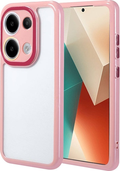 Xiaomi Redmi Note 13 4g Uyumlu Kılıf Kamera Korumalı Renkli Kenar Ve Çerçeve Tasarımlı Kapak
