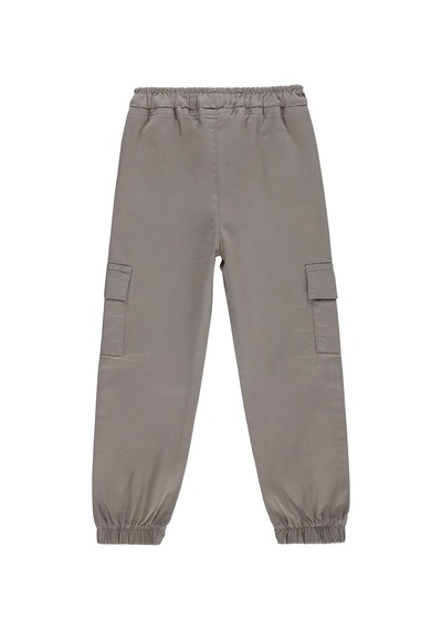 Civil Boys Bel Paça Lastikli Kargo Cepli 6-9 Yaş Pantolon - Gri Açık Gri