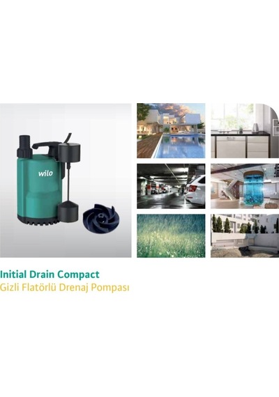 Wilo Drain Compact - Drenaj Pompası - Az Kirli Sular Için - Asans