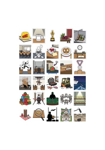 30 Adet The Office Temalı Sticker Seti - Laptop Defter Telefon İçin Çok Renkli