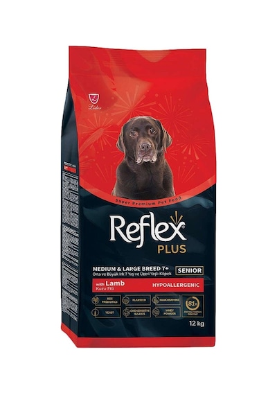 Reflex Plus Hipoalerjenik Orta Ve Büyük Irk +7 Kuzu Etli Yaşlı Köpek Maması 12 Kg