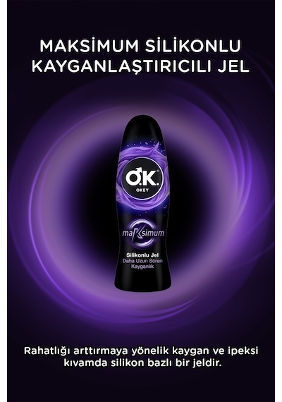 Okey Maximum Silikonlu Kayganlaştırıcı Jel 2 x 50 ML