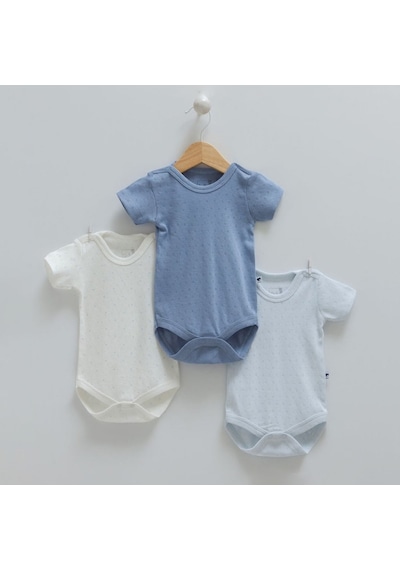 Caramell 3'lü Atlet Body Be1509 Mavi