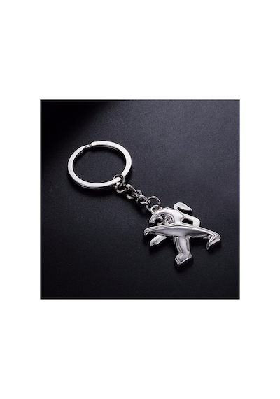 Peugeot 5008 2010-2017 Anahtarlık Metal 3d Metal Otomobil Anahtarlığı - Krom Kaplamalı