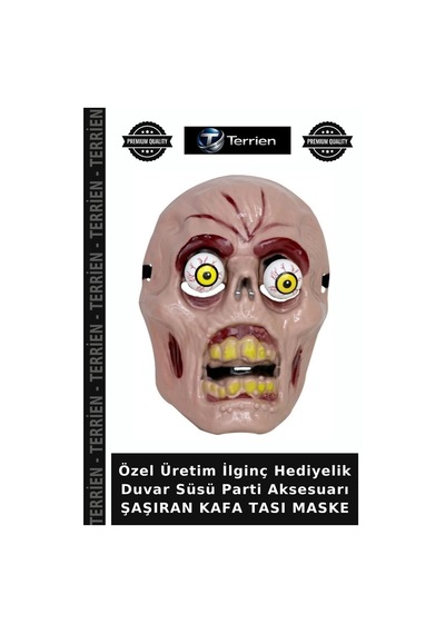 Özel Üretim İlginç Hediyelik Duvar Süsü Parti Aksesuarı Şaşıran Kafa Tası Maske