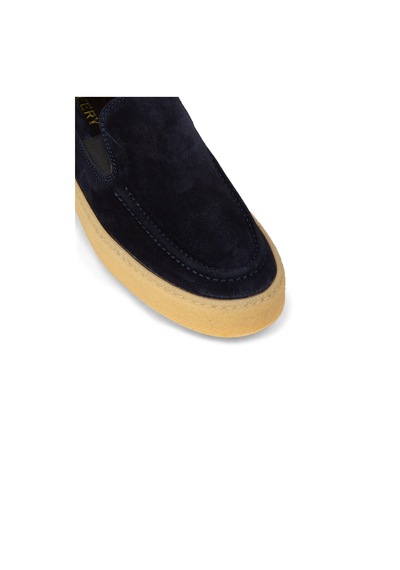 Deery Erkek Süet Lacivert Loafer Ayakkabı - 02047mlcvc01