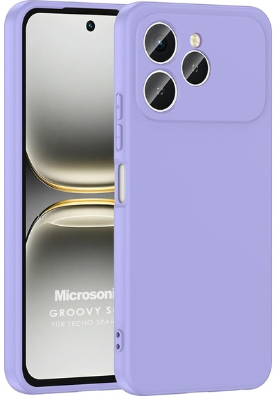 Microsonic Tecno Spark 40 Kılıf Groovy Soft Lila -