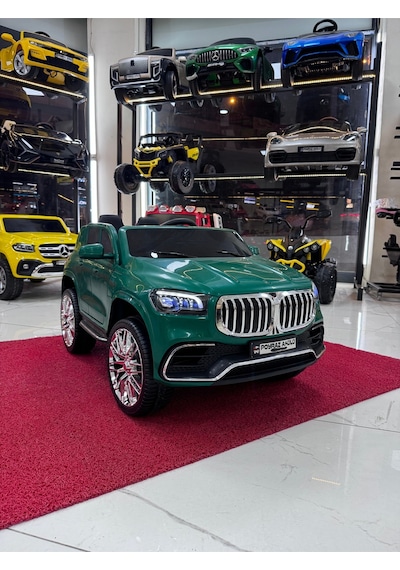 Poyraz Akülü Bmwi Suv Akülü Araba 12v 0-7 Yaş Özel Plaka Yeşil