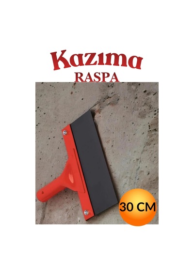 Kazıma Sıyırma Raspası Metal Saplı Çelik 30 Cm Spatula İnşaat Duvar Harç Parke Zemin Temizleme