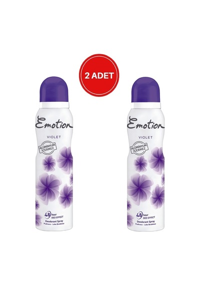 Emotion Violet Kadın Sprey Deodorant 150 ML x 2