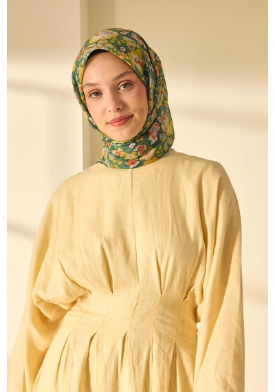 Silk Home Soft Eşarp 73090-36 Yeşil, Sarı, Turuncu, Bebe Mavi, Koyu Yeşil