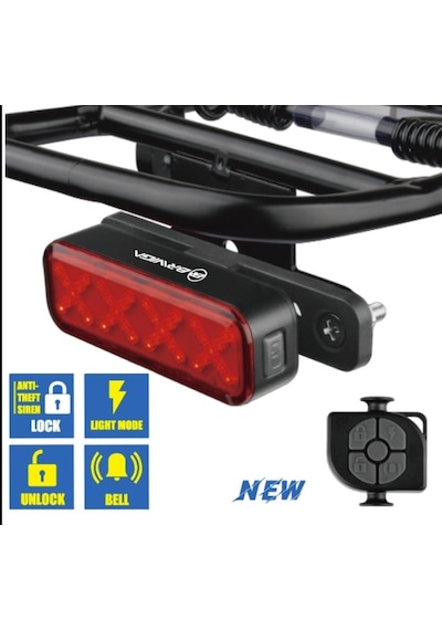 Briviga Lw-r300 Usb Şarjlı 300 Lümen Akıllı Arka Lamba Fren Sensörü Siyah