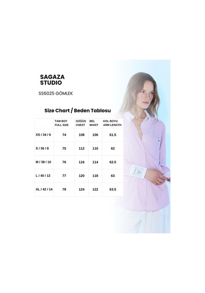 Sagaza Studio Ss6025 Selıta Oversıze Gömlek Pembe