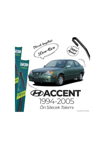 Hyundai Accent Muz Silecek Takımı 1994-2005 Hc Cargo-