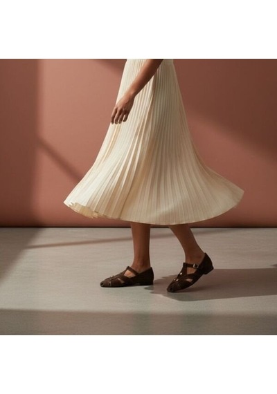 Ne&ve Shoes Kahve Süet Aksesuar Detaylı Tokalı Kadın Sandalet Kahverengi Ne&ve Shoes Kahve Süet Aksesuar Detaylı Tokalı Kadın Sandalet Kahverengi