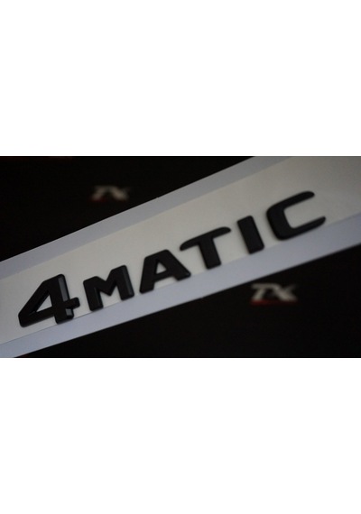 4 Matic Bagaj Siyah Renk 3M 3D Yazı Logo Ür