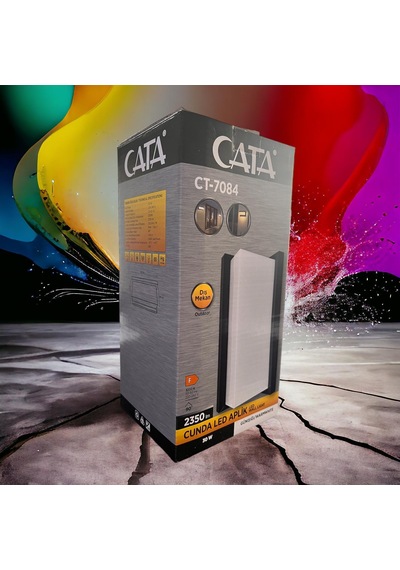 Asyagrup Cata Cunda 30w Modern Led Aplik - Günışığı Siyah