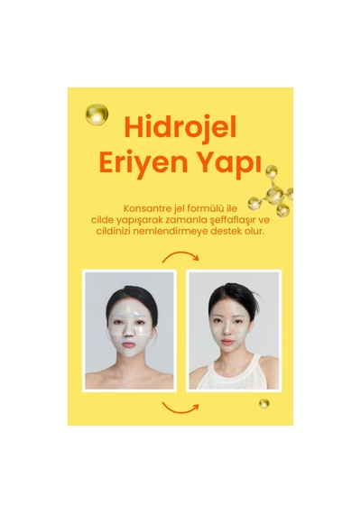 Dermal Seoul Face Gül Rose Pdrn Onarıcı Glow Hidrojel Maske Ve Vitamin Eriyen Maske