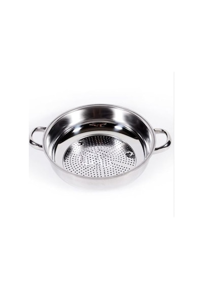 Paslanmaz Kulplu Makarna Süzgeci ( 27 CM )