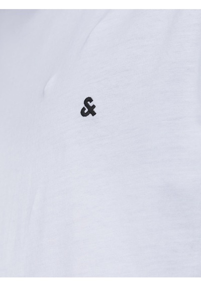 Jack & Jones Erkek Logo Nakis Islemeli Tisört - Paulos - 12245087 WHITE