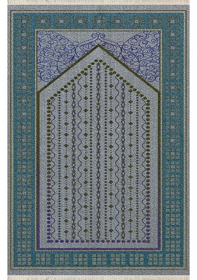 Dijital Baskılı, Yıkanabilir, Yumuşak Dokulu Çocuk Ve Yetişkin Seccade S-dot-sn-062 Yeşil