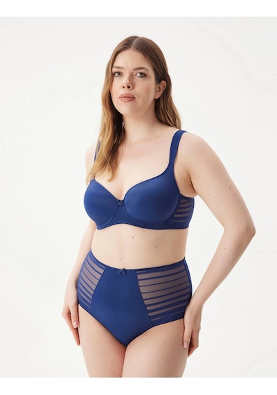 Be Curvy Aster Büyük Beden Omuz Korumalı Sütyen Siyah
