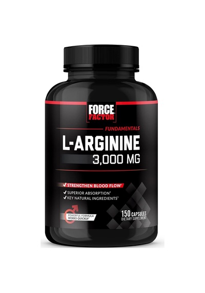 Force Factor L-arginine Nitric Oxide 3000mg, 3g, 150 Capsules