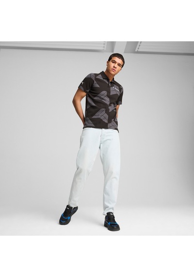 Puma Bmw M Motorsport Erkek Jacquard Polo 627463 01 Siyah