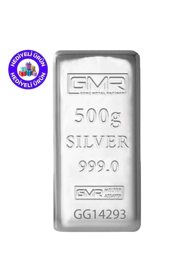 E-gümüş 500gr. Külçe Gümüş