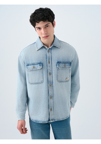 Lf2039699 Gömlek U.kol Denim