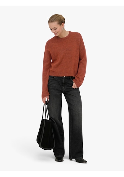 Only Onlsımonı L/s O-neck Pullover Knt Noos Kırmızı Kazak - 15368976