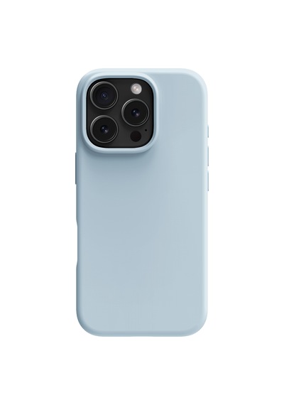 Apple Uyumlu iPhone Buff 16 Pro Max Magsafe Rubber Fit Silikon Kılıf Lightblue