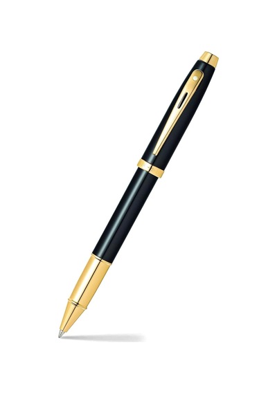 Sheaffer 9322-1 100 Serisi Roller Kalem Parlak Siyah Altın Çok Renkli