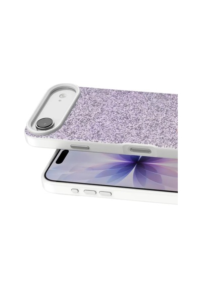 Onegif Apple İphone 17 Air Bright Simli Kapak - Lila Kılıf