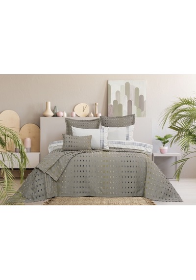 Loren 8 Parça Çift Kişilik Çeyiz Seti Gri 240 X 260 Cm Gri