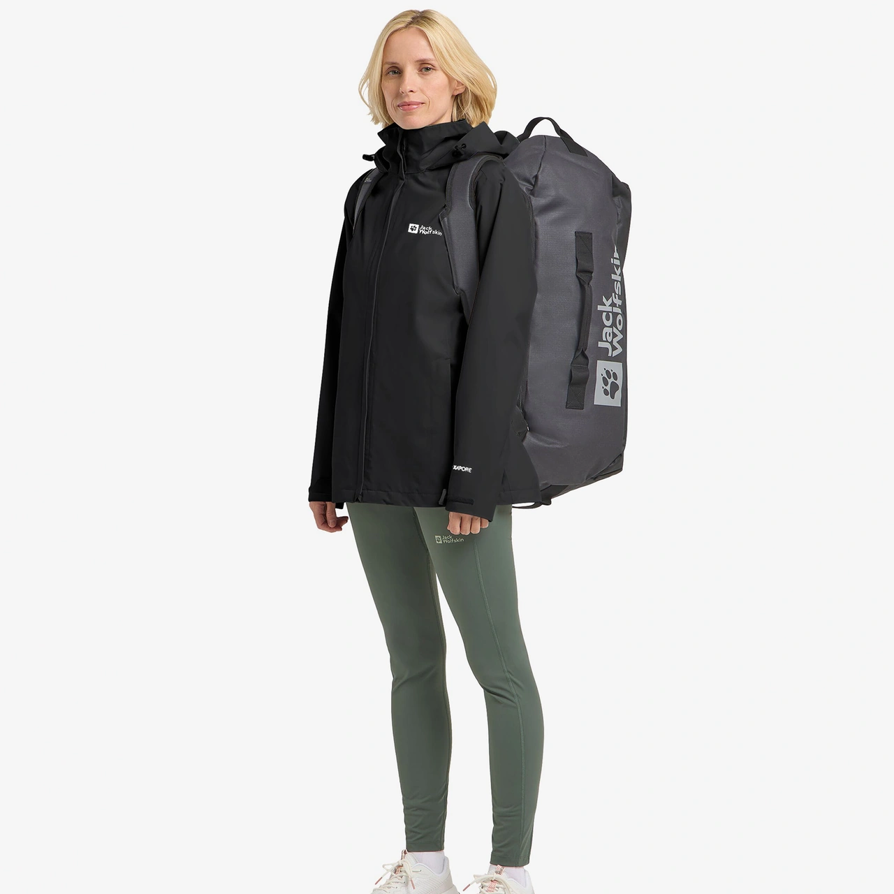 Jack Wolfskin Trailtime 2l Kadın Siyah Outdoor Ceket A63902 Siyah