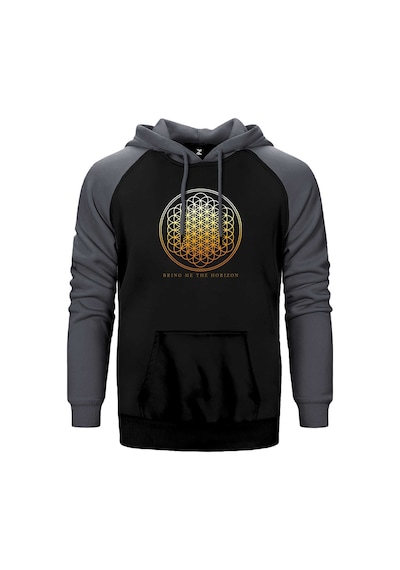 Bring Me The Horizon Sempiternal Gri Renk Reglan Kol Kapşonlu Sweatshirt Gri